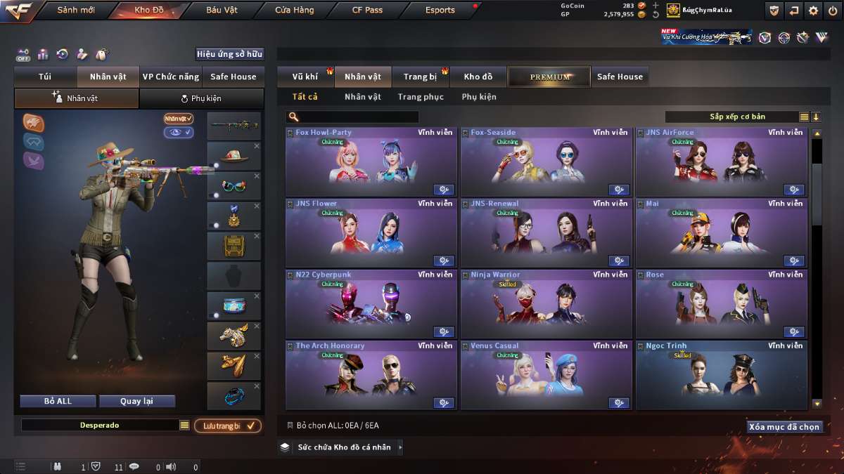 shop acc cf uy tin gia re